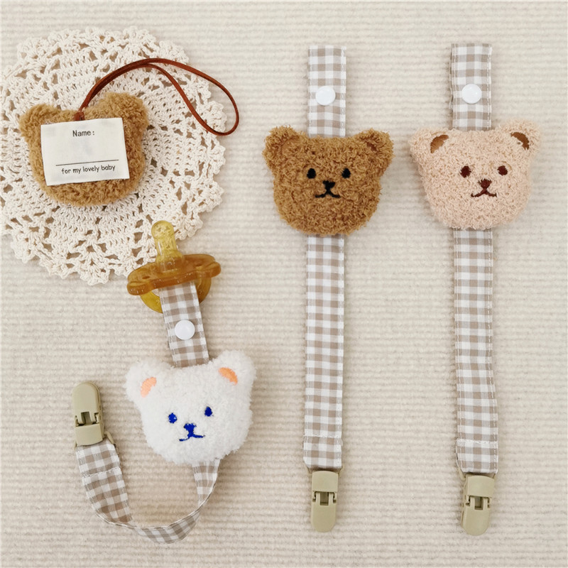 Baby Products Moisturizer - Bonito urso bebê chupeta clipe corrente