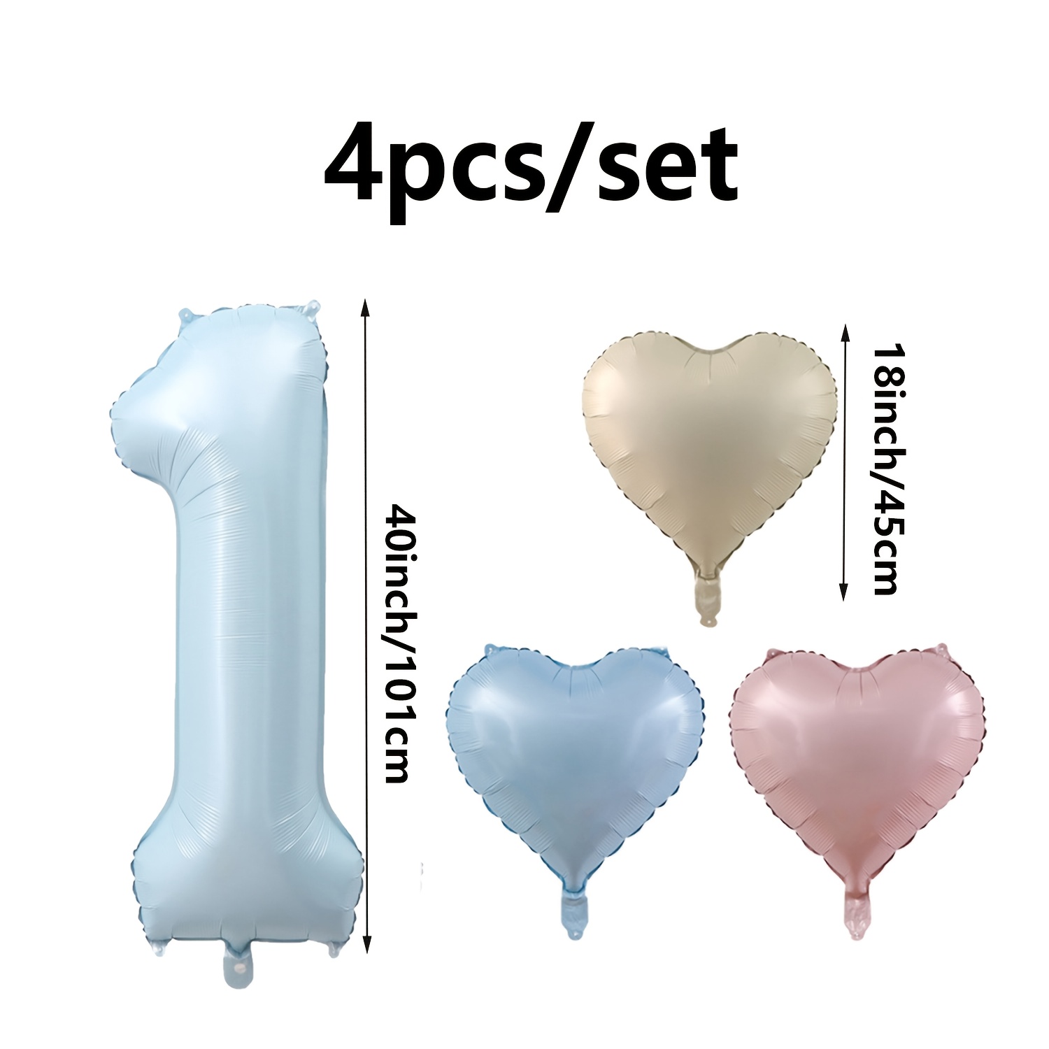 4 pçs bebê azul número balões  - Baby Products Moisturizer avaliação e preço
